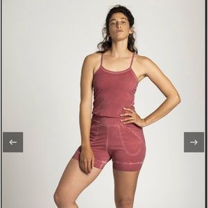 RIPPLE Stonewash Short Yoga Jumpsuit